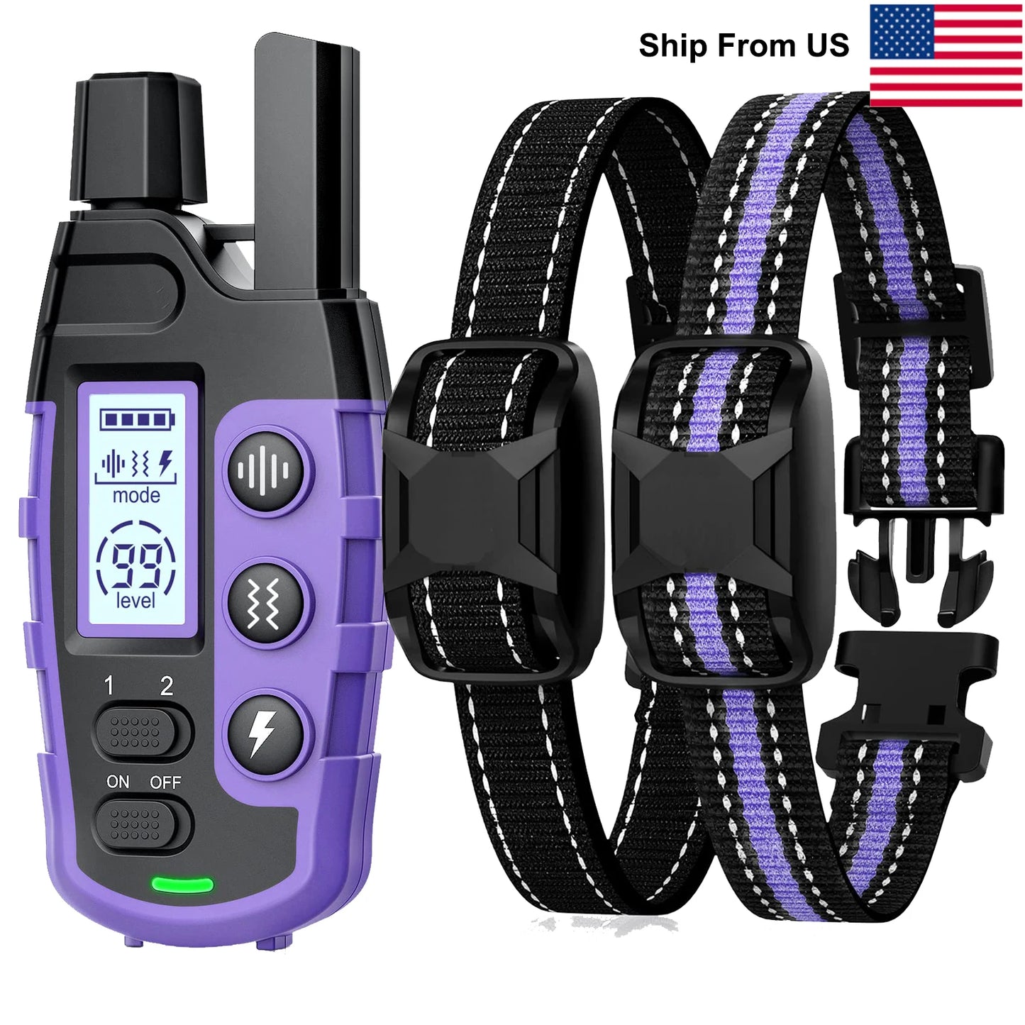 WXRPET 3300Ft Electric Dog Training Collar With Remote Waterproof