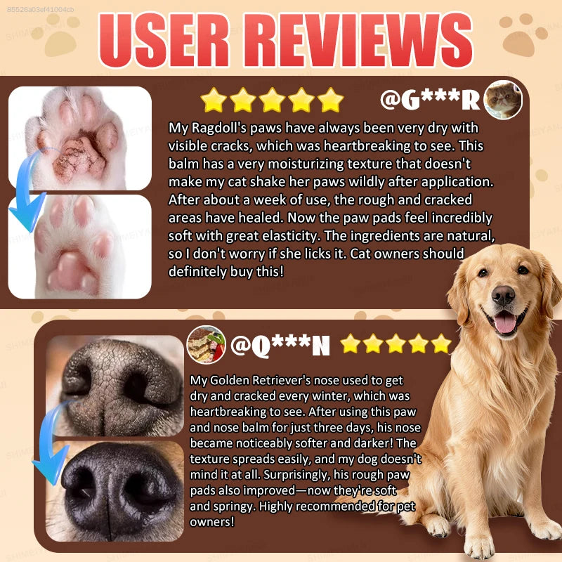 Dog And Cat Paw Nose Balm For Moisturizing And Protection