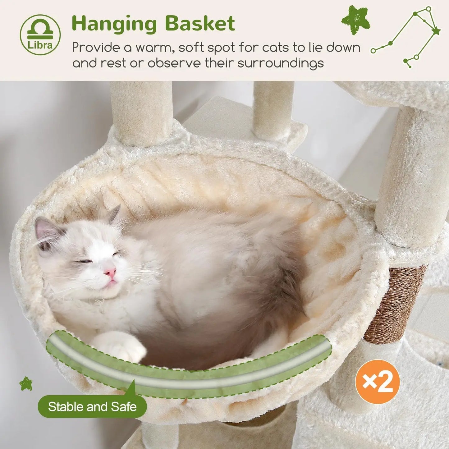 Heavy Duty Cat Tree For Large Cats With Scratching Boards