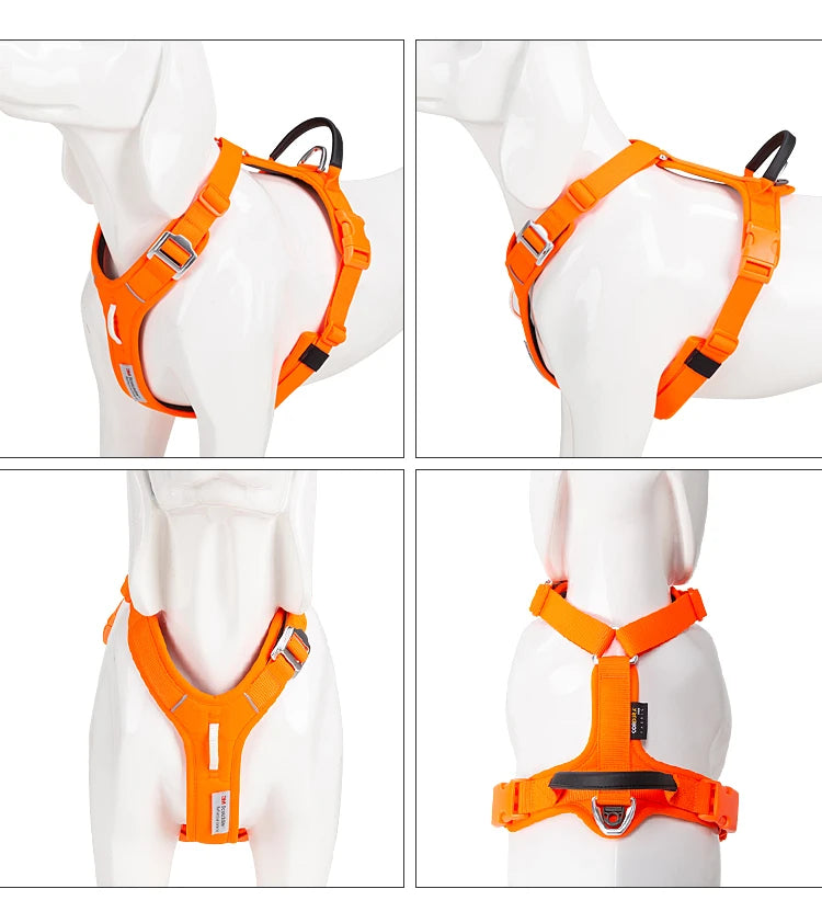Small Combination Pet Harness No Pull Reflective Dog Vest Adjustable