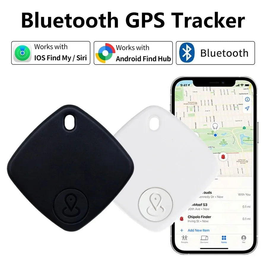 Mini Pet Tracking Device Cat Dog Finder Locator Smart Bluetooth GPS Tracker Anti-Lost Reminder Works with Android iOS Findmy App