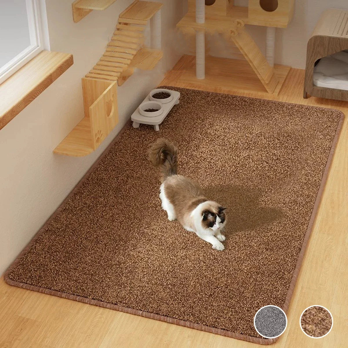 NONECN Cat Scratching Mat Carpet Non Slip Bed Sofa Protector