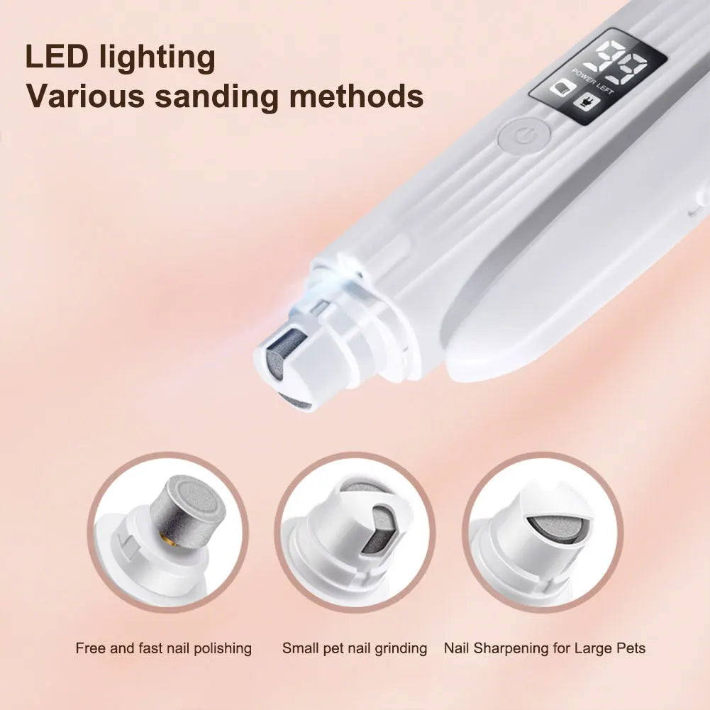 APWIKOGER 2-In-1 Electric Dog Nail Grinder And Clipper