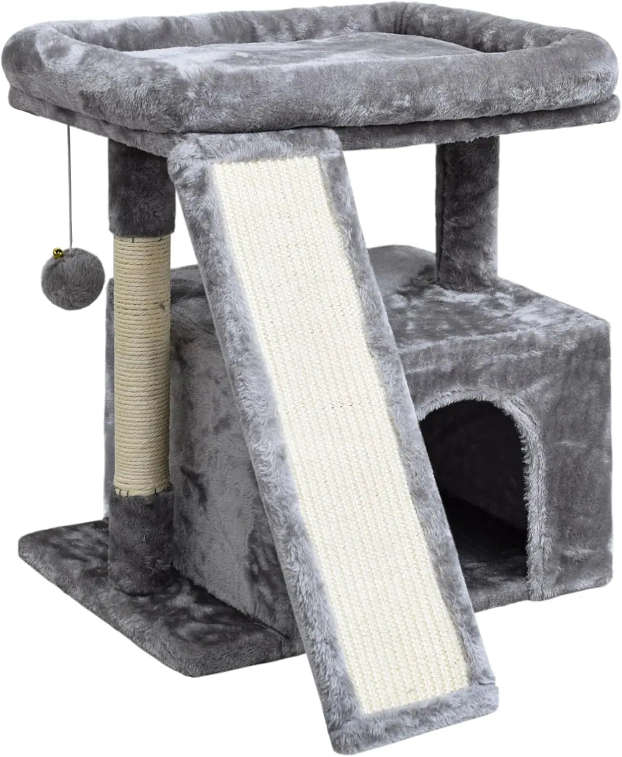 Cat Tree For Indoor Cats With Scratching Post And Perch