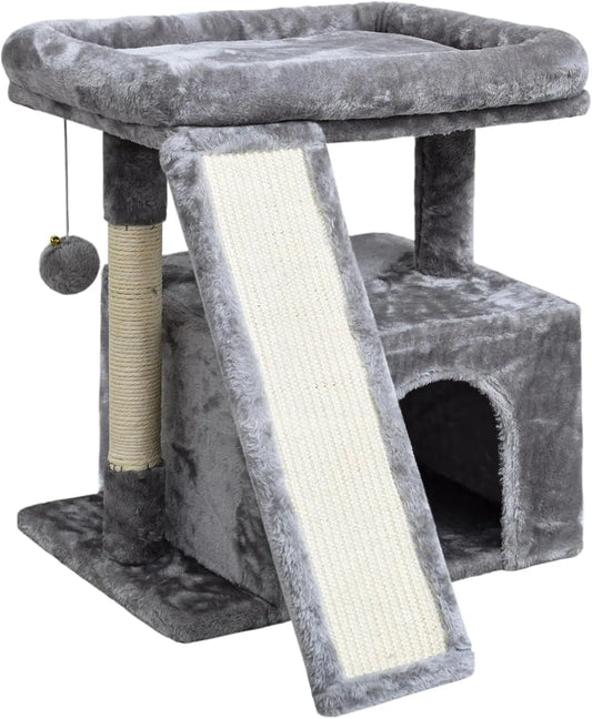 Cat Tree For Indoor Cats With Scratching Post And Perch