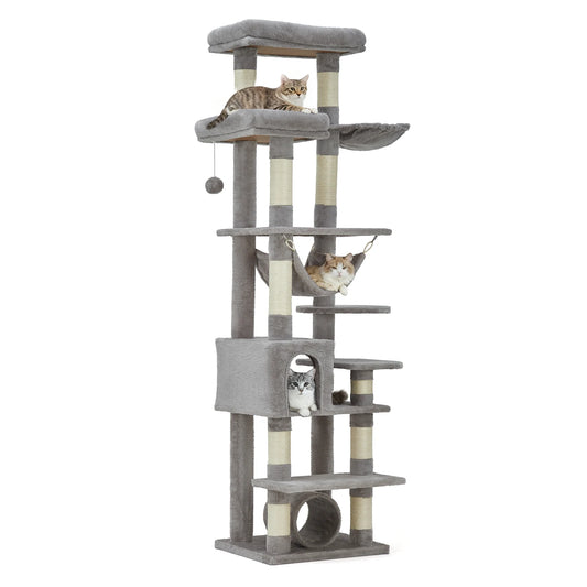 HiMISSCN Multi Level Cat Tree Tower With Scratching Posts