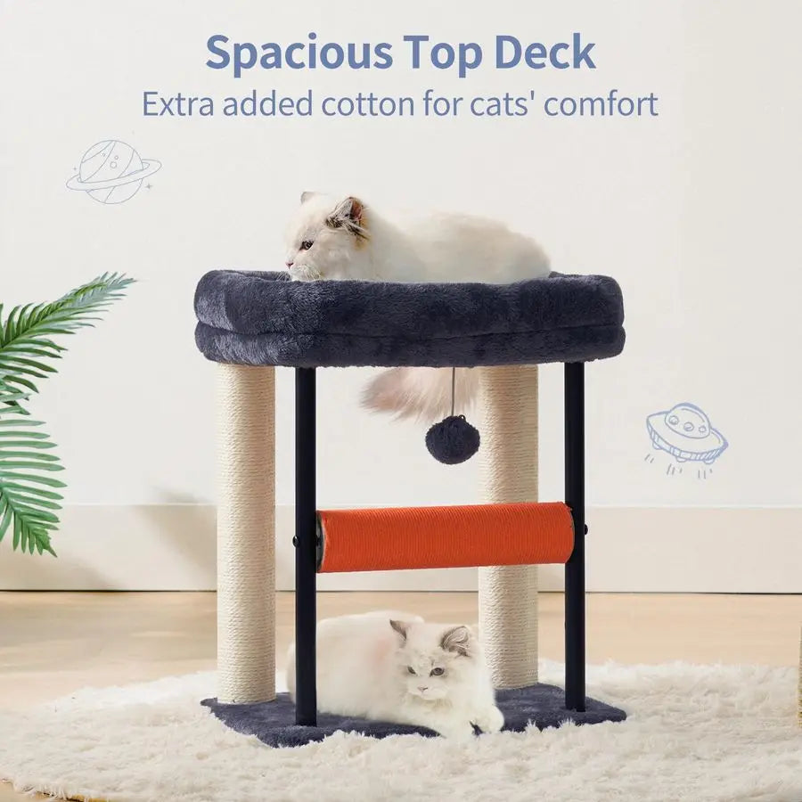 Cat Tree With Bed And Sisal Posts For Interior Cats