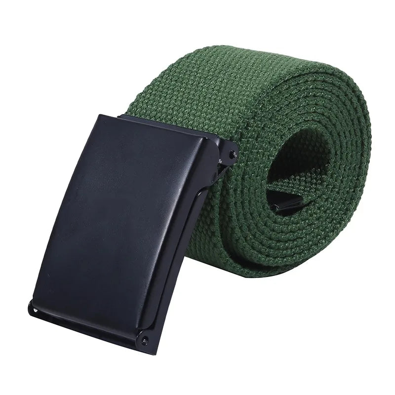 Military Men Belt 2024 Army Belts Adjustable Belt Men Outdoor Travel Tactical Waist Belt with Plastic Buckle for Pants 120cm