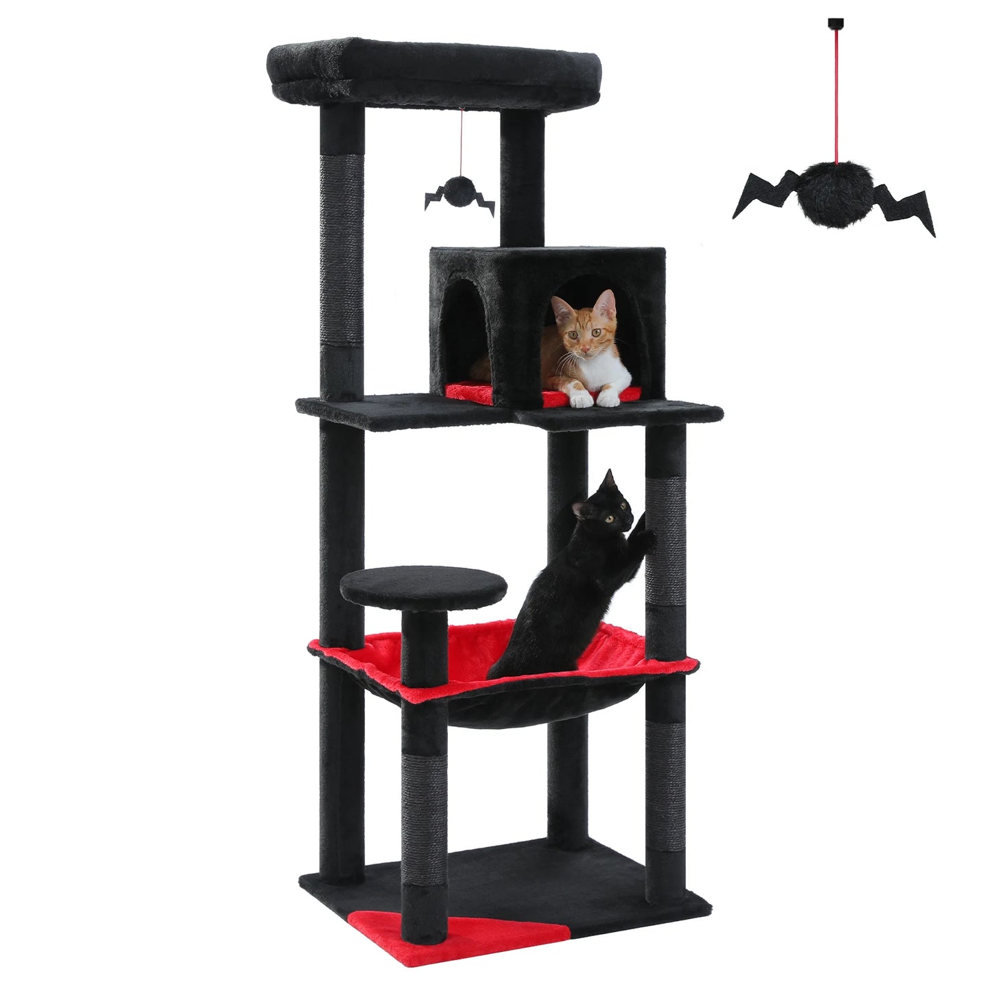 PAWZ Road Cat Tree Indoor 5-Level Tower With Hammock