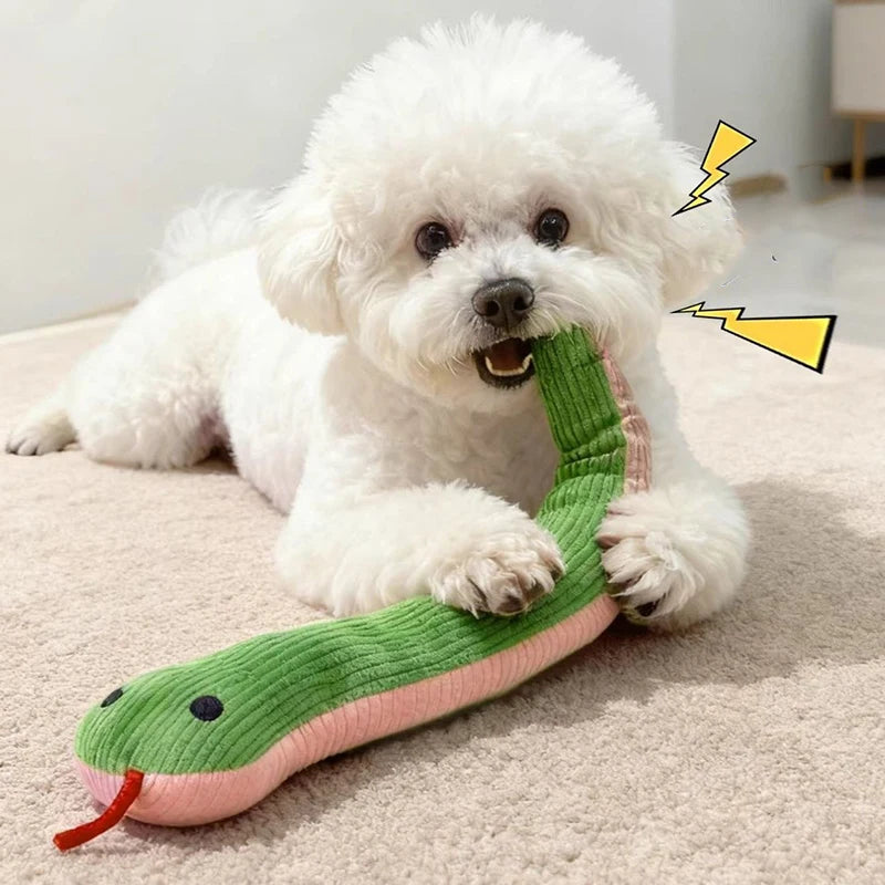 Interactive Plush Snake Toy For Dogs And Indoor Cats