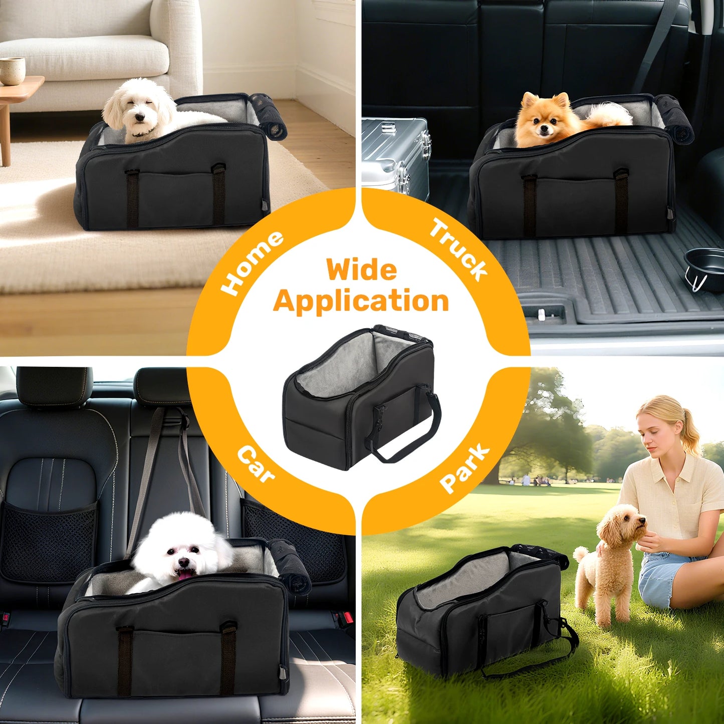 Removable Washable Car Pet Seat for Small Dogs and Cats