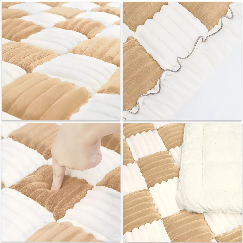 PETRAVELCN Dog Bed Mat for Car Seat Cover Fleece Washable
