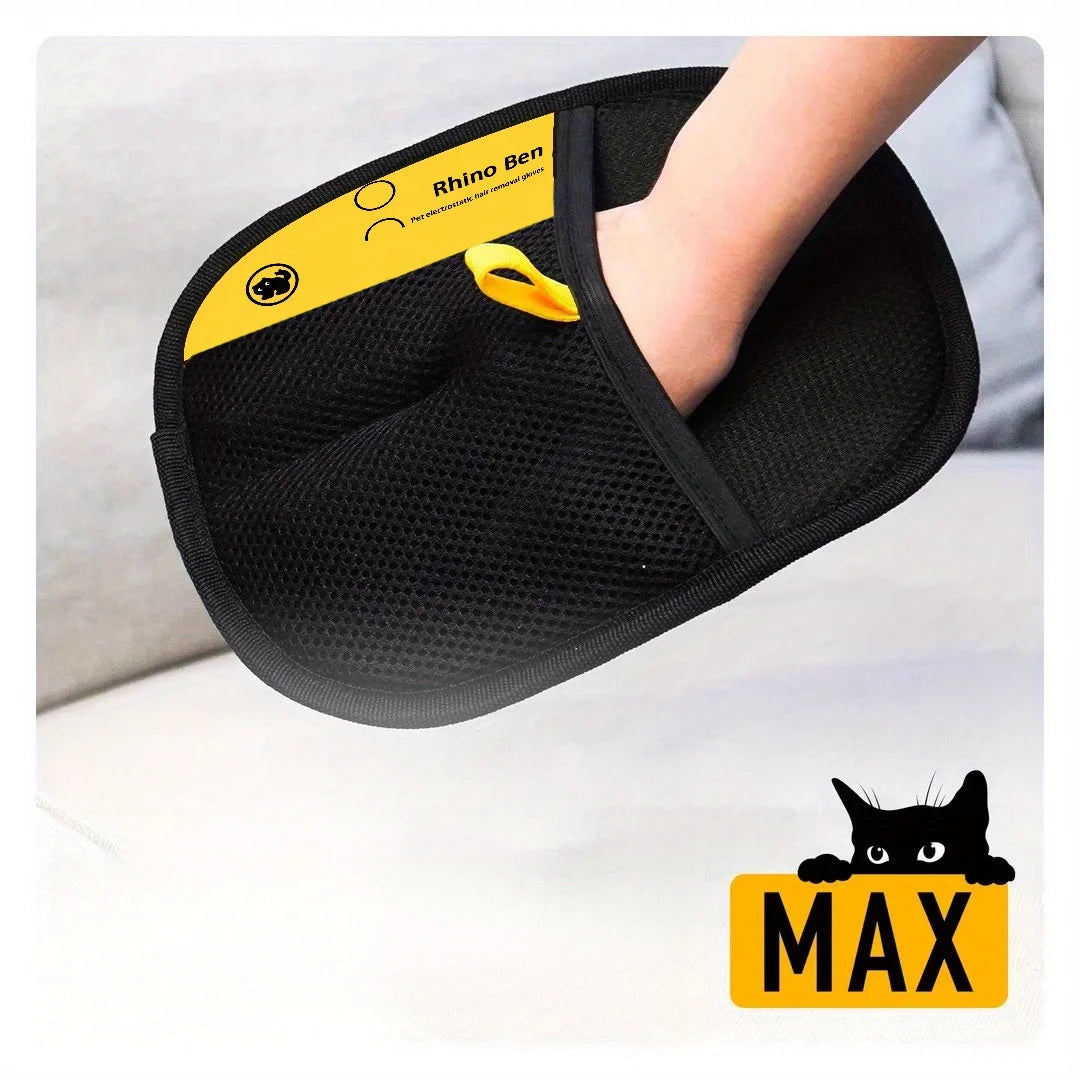 NONECN 2-Piece Pet Hair Removal Gloves For Grooming