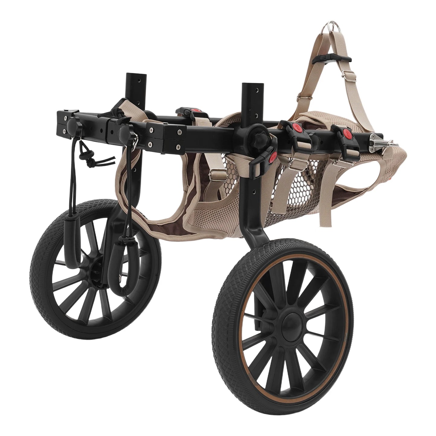 Bymaocar Adjustable Pet Trolley Dog Wheelchair for Hind-Leg Support