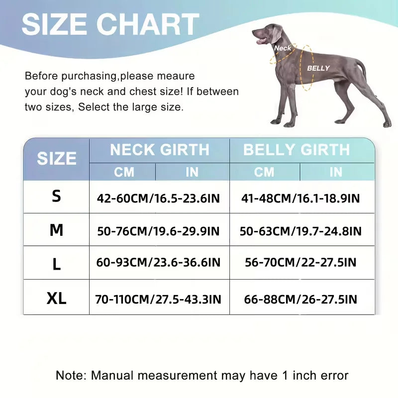 Heavy Duty Dog Harness With Front Leash Connector And Buckles