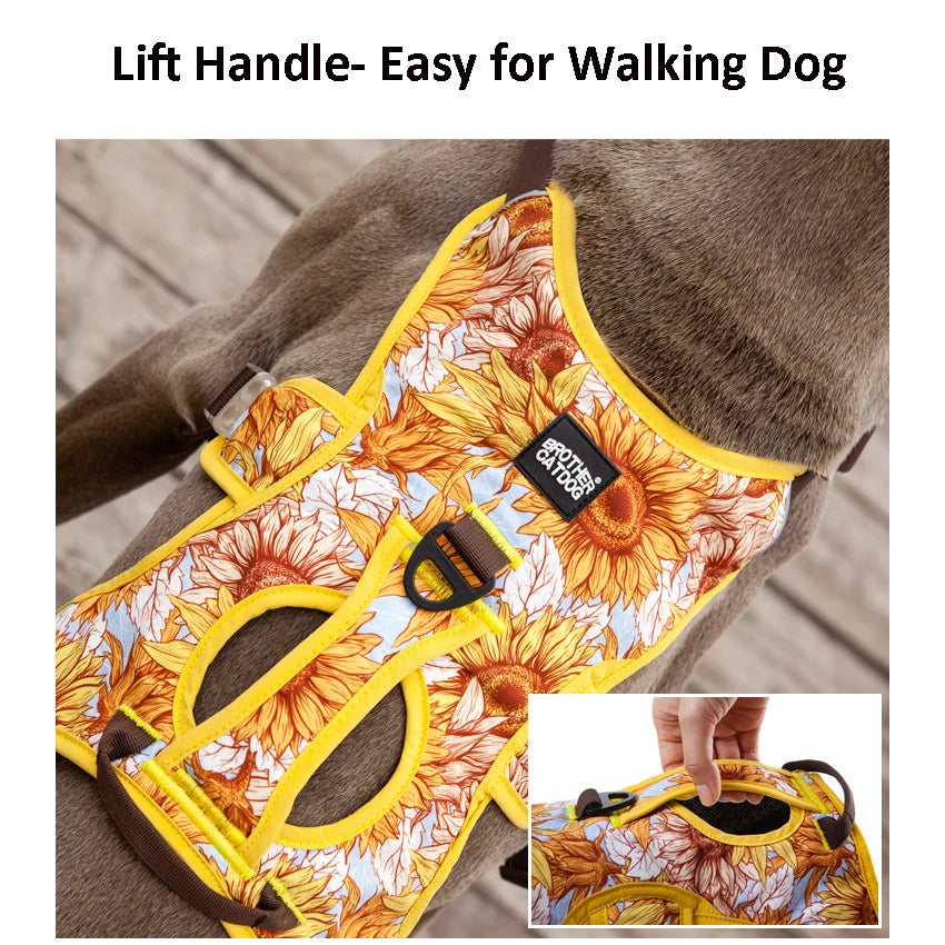 JANPET No Pull Adjustable Reflective Dog Harness Chest Vest
