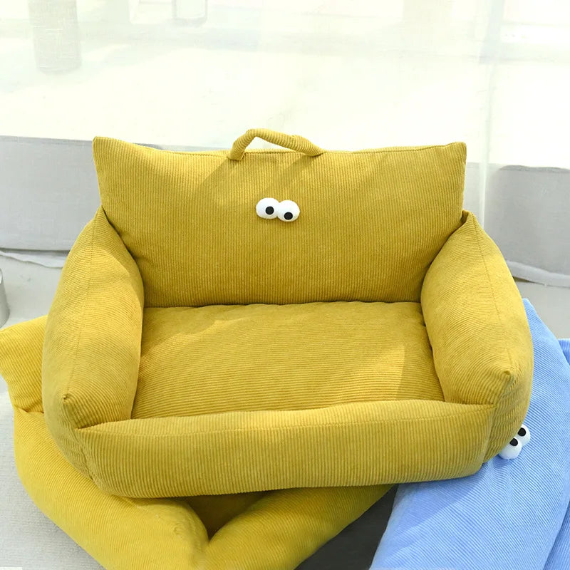 NONECN Puppy Sofa Kennel Winter Warm Pet Nest Bed Mat