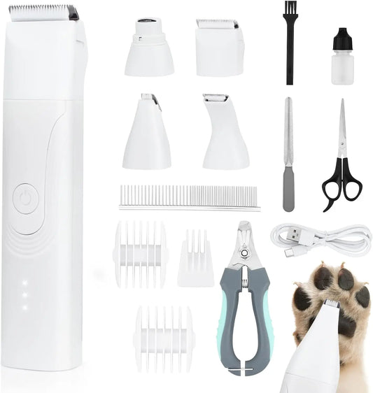 Dog Trimmer for Paws 14-In-1 Cordless Grooming Kit