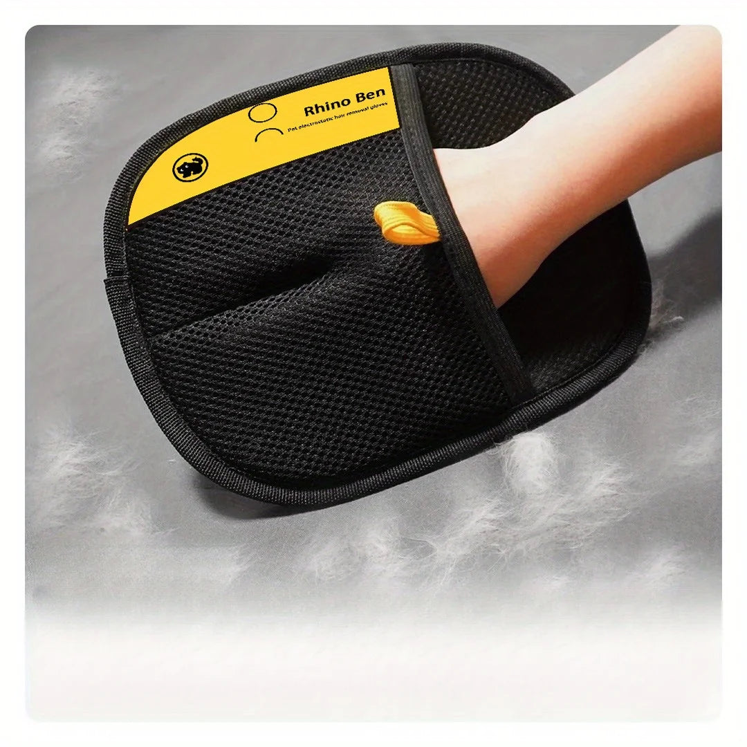 NONECN 2-Piece Pet Hair Removal Gloves For Grooming