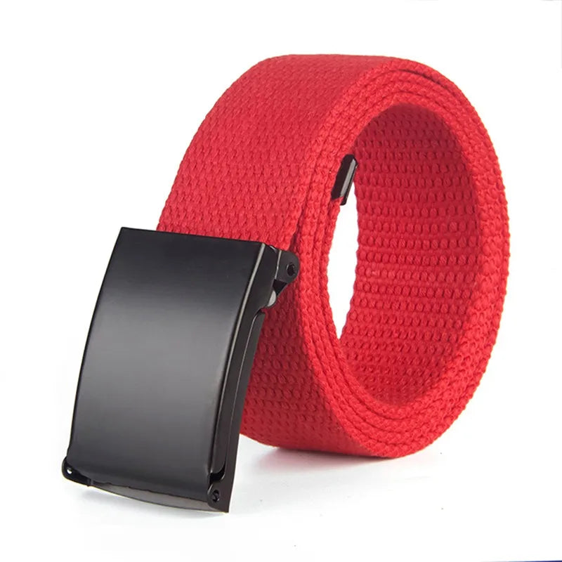 Military Men Belt 2024 Army Belts Adjustable Belt Men Outdoor Travel Tactical Waist Belt with Plastic Buckle for Pants 120cm