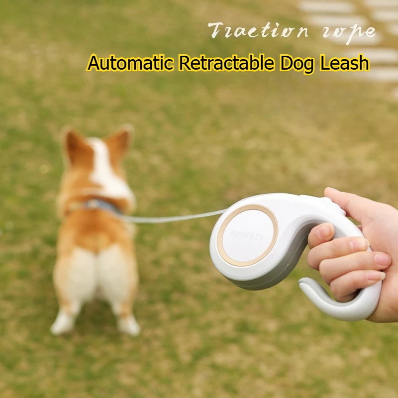 Retractable Dog Leash Hands-Free Design For Walking Outdoors