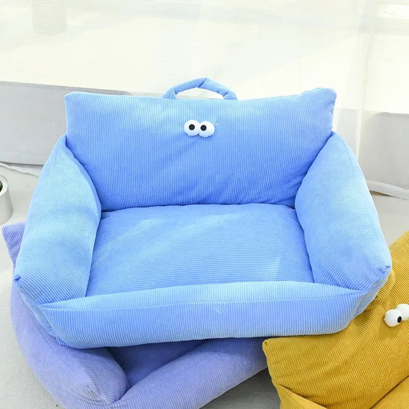 NONECN Puppy Sofa Kennel Winter Warm Pet Nest Bed Mat