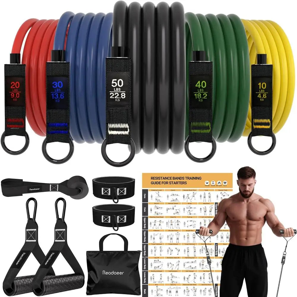 Resistance Bands for Fitness Training - Versatile Workout Gear for All Ages and Settings
