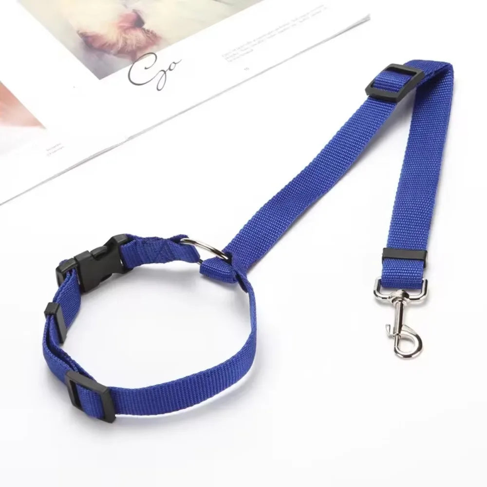 NONECN Two-in-One Pet Car Seat Belt Nylon Lead and Harness