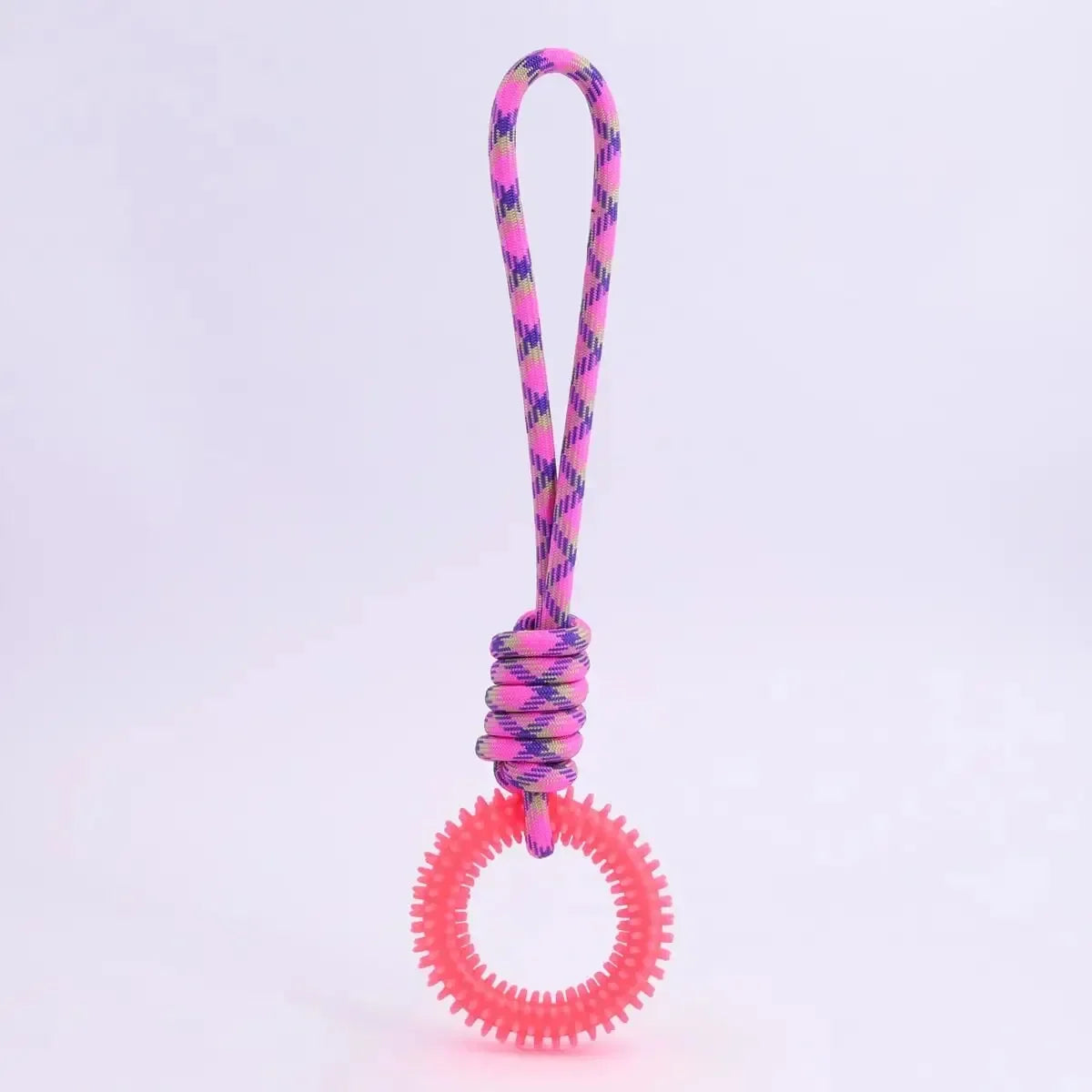 Durable Dog Chew Rope Toy With Nylon And Rubber Knot